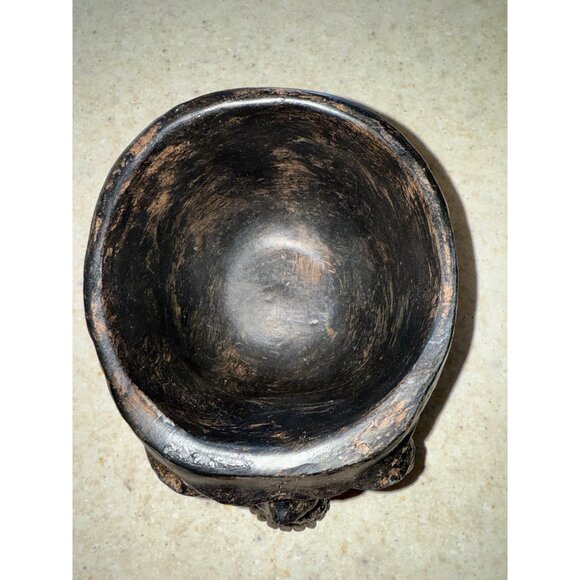 NWT Place & Time Scull Halloween Decorative Gothic Bowl/ Planter Flower Pot - Picture 5 of 11